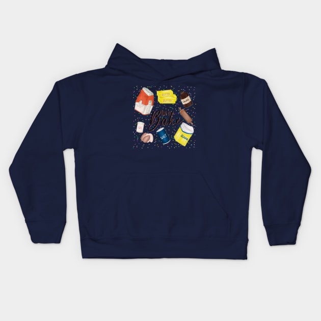 Time To Bake Kids Hoodie by Created By EJF